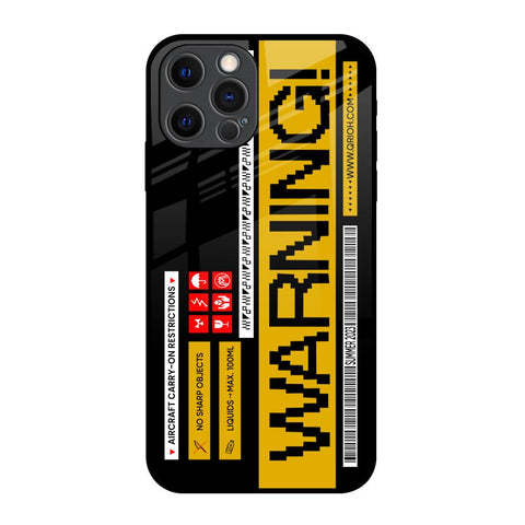 Aircraft Warning iPhone 12 Pro Glass Back Cover Online