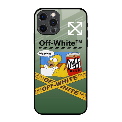 Duff Beer iPhone 12 Pro Glass Back Cover Online