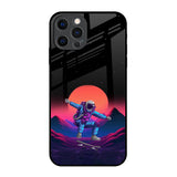 Retro Astronaut iPhone 12 Pro Glass Back Cover Online