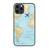 Travel Map iPhone 12 Pro Glass Back Cover Online