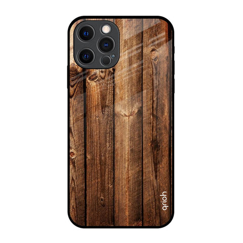 Timber Printed iPhone 12 Pro Glass Back Cover Online