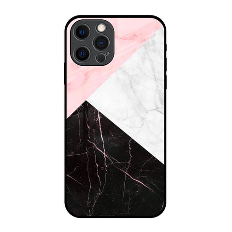 Marble Collage Art iPhone 12 Pro Glass Back Cover Online