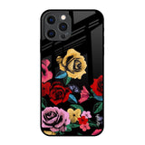 Floral Decorative iPhone 12 Pro Glass Back Cover Online