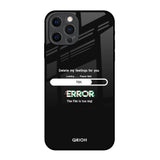 Error iPhone 12 Pro Glass Back Cover Online