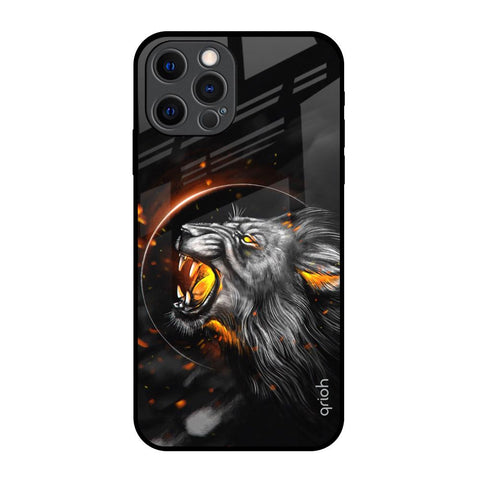 Aggressive Lion iPhone 12 Pro Glass Back Cover Online
