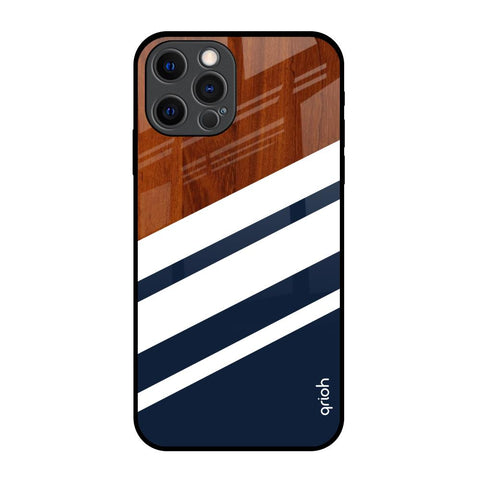Bold Stripes iPhone 12 Pro Glass Back Cover Online