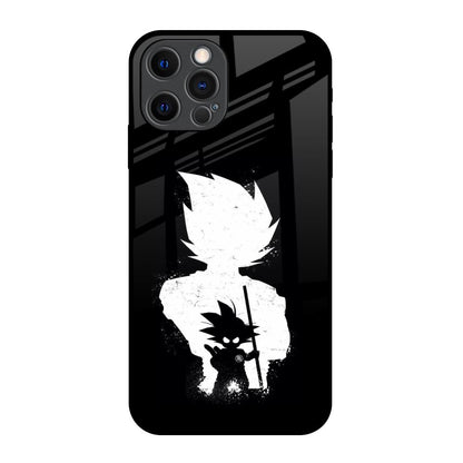 Monochrome Goku iPhone 12 Pro Glass Back Cover Online