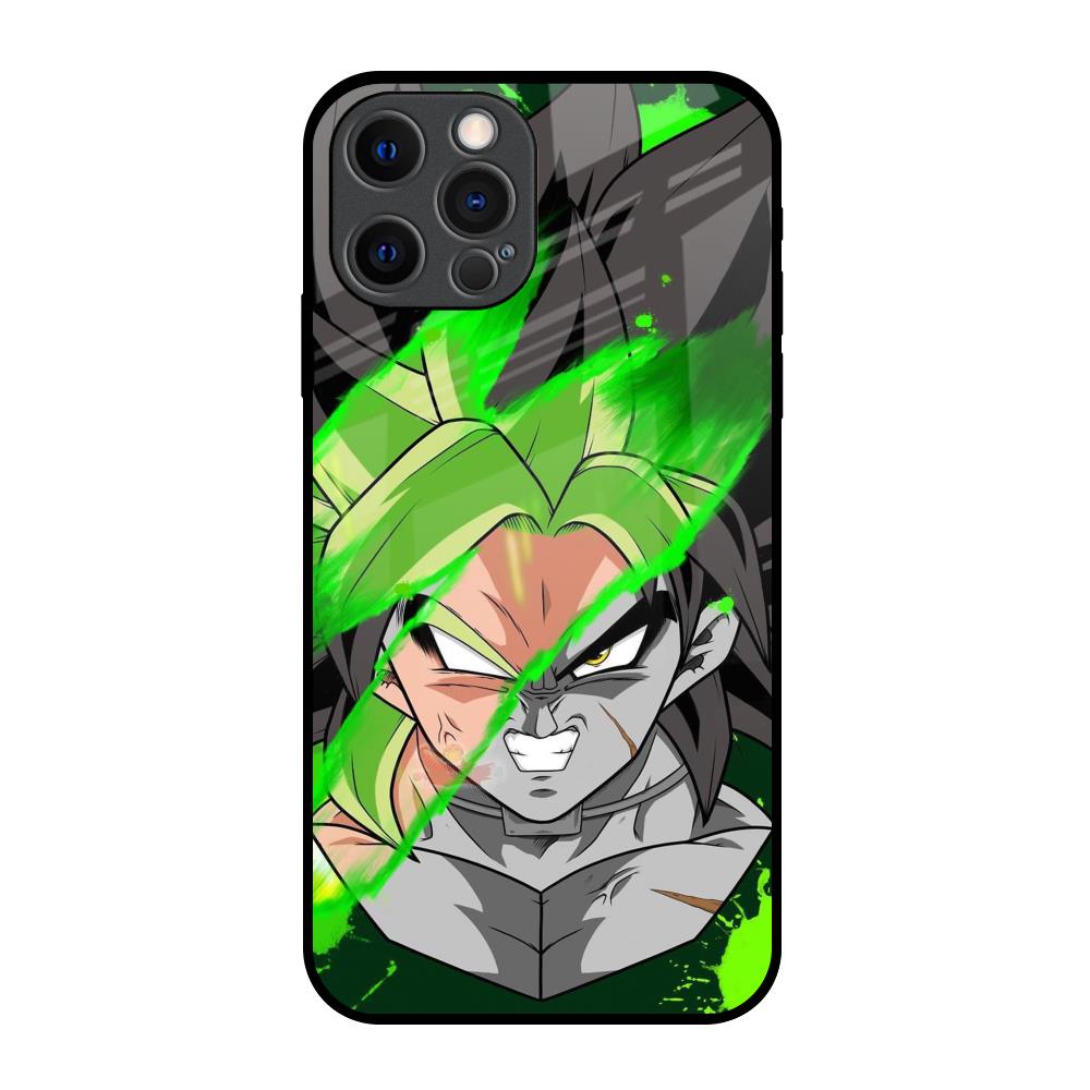 Anime Green Splash iPhone 12 Pro Glass Back Cover Online