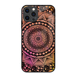 Floral Mandala iPhone 12 Pro Glass Back Cover Online