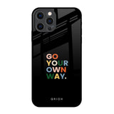 Go Your Own Way iPhone 12 Pro Glass Back Cover Online
