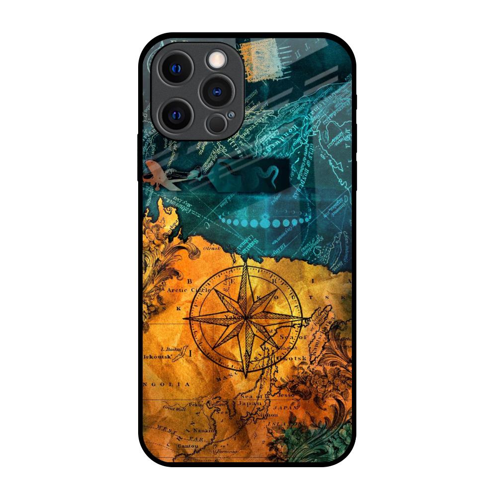 Architecture Map iPhone 12 Pro Glass Back Cover Online