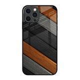 Tri Color Wood iPhone 12 Pro Glass Back Cover Online
