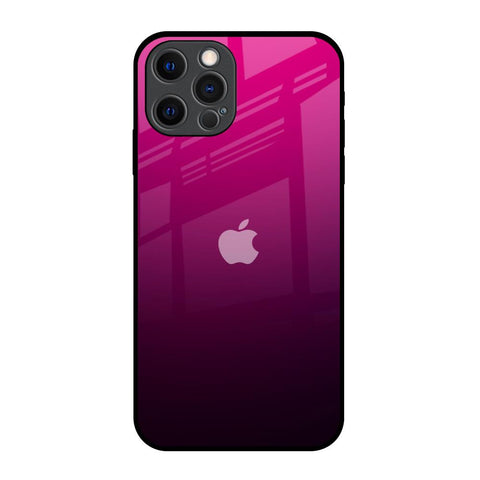 Purple Ombre Pattern iPhone 12 Pro Glass Back Cover Online