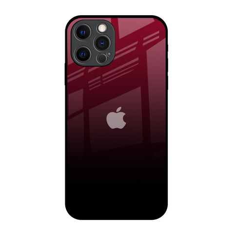 Wine Red iPhone 12 Pro Glass Back Cover Online