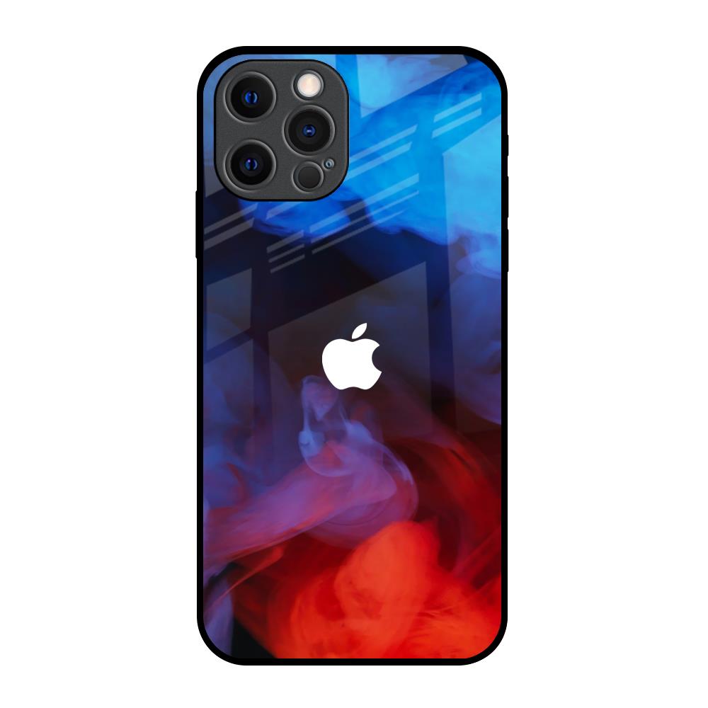 Dim Smoke iPhone 12 Pro Glass Back Cover Online