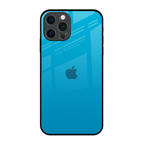 Blue Aqua iPhone 12 Pro Glass Back Cover Online