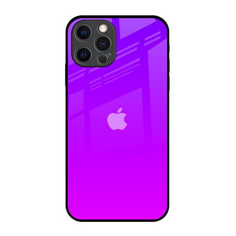 Purple Pink iPhone 12 Pro Glass Back Cover Online