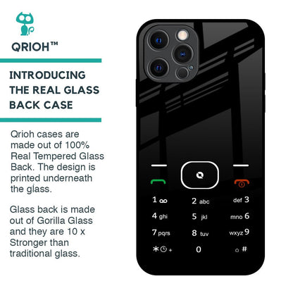 Classic Keypad Pattern Glass Case for iPhone 12 Pro