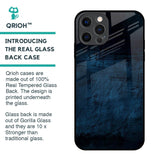Dark Blue Grunge Glass Case for iPhone 12 Pro