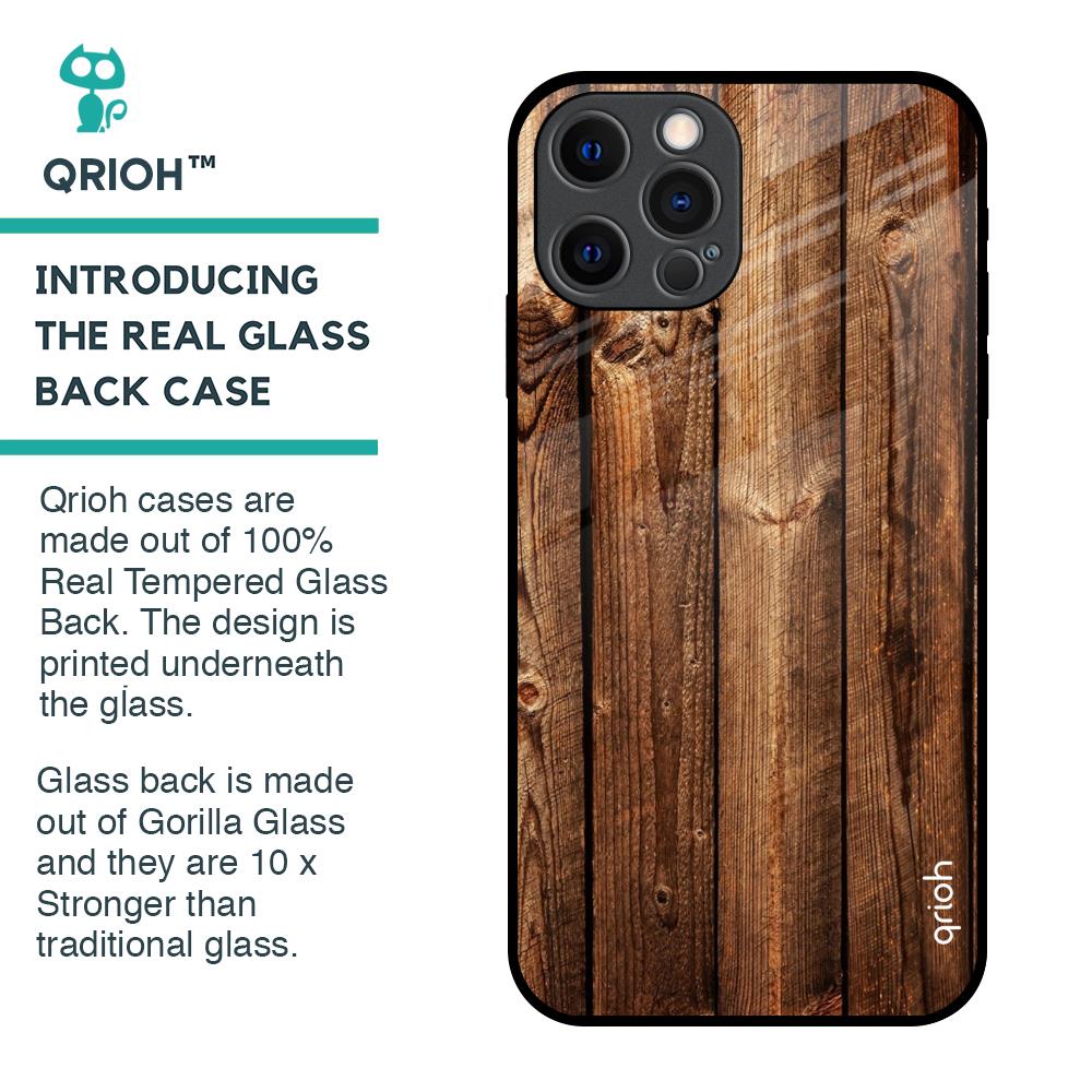 Timber Printed Glass Case for iPhone 12 Pro