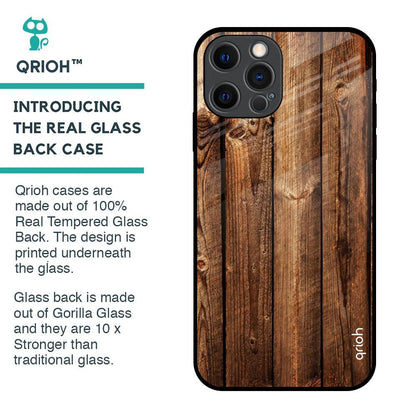 Timber Printed Glass Case for iPhone 12 Pro