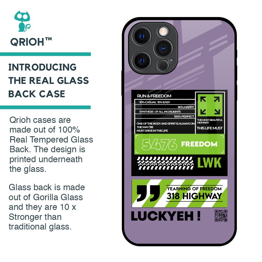 Run & Freedom Glass Case for iPhone 12 Pro
