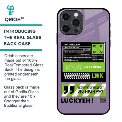 Run & Freedom Glass Case for iPhone 12 Pro