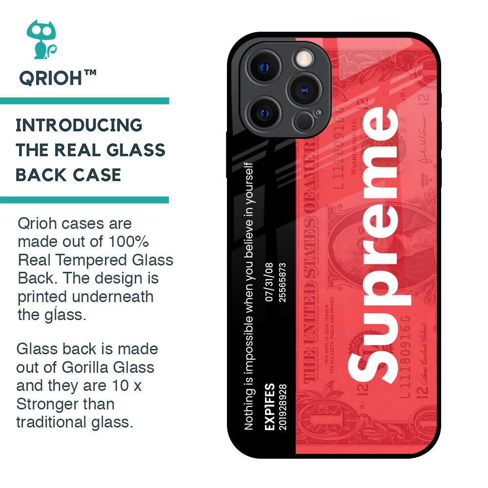Supreme Ticket Glass Case for iPhone 12 Pro