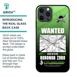 Zoro Wanted Glass Case for iPhone 12 Pro