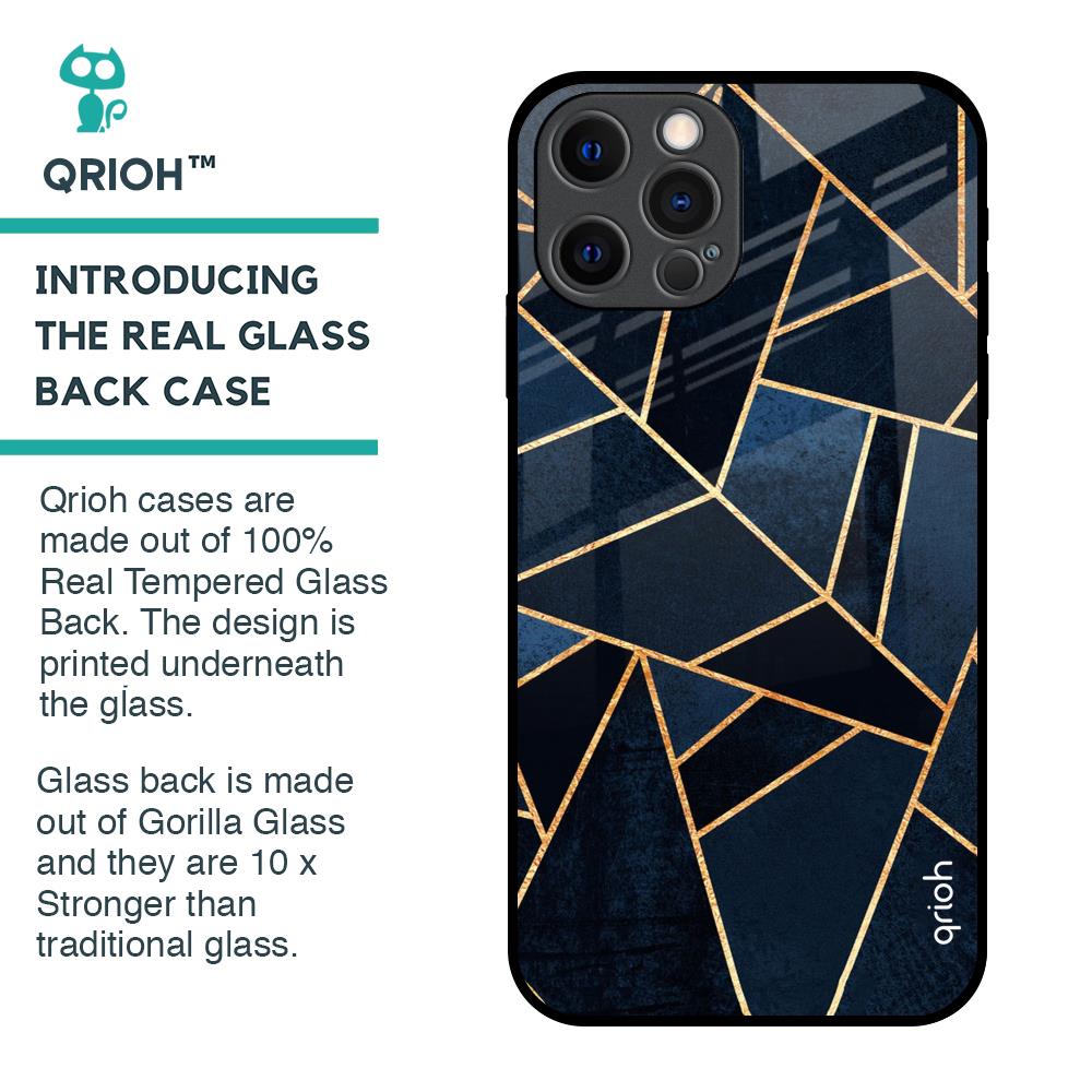 Abstract Tiles Glass Case for iPhone 12 Pro