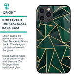 Abstract Green Glass Case For iPhone 12 Pro