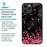 Heart Rain Fall Glass Case For iPhone 12 Pro