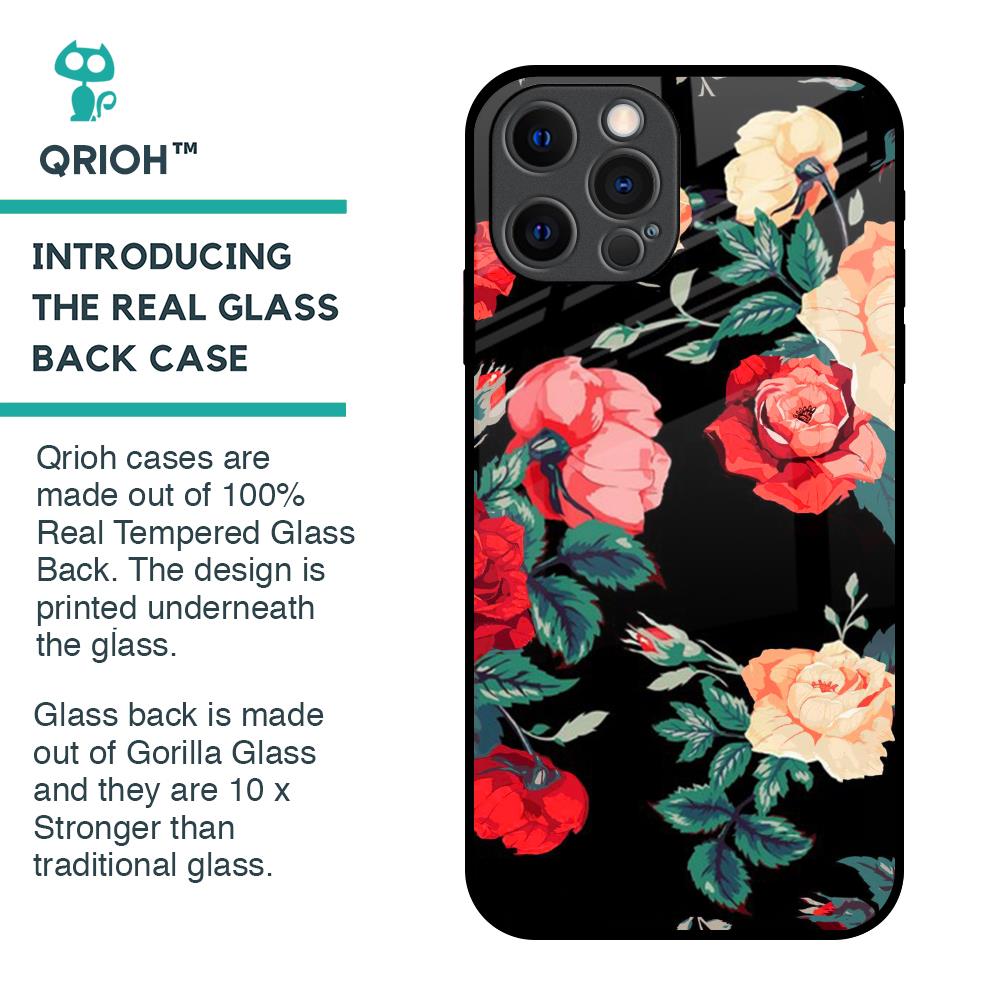 Floral Bunch Glass Case For iPhone 12 Pro