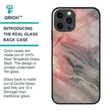 Pink And Grey Marble Glass Case For iPhone 12 Pro