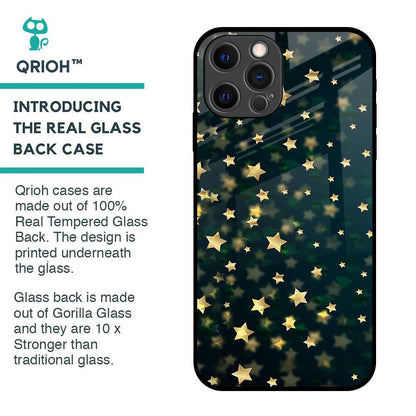 Dazzling Stars Glass Case For iPhone 12 Pro