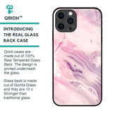 Diamond Pink Gradient Glass Case For iPhone 12 Pro
