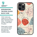 Abstract Faces Glass Case for iPhone 12 Pro