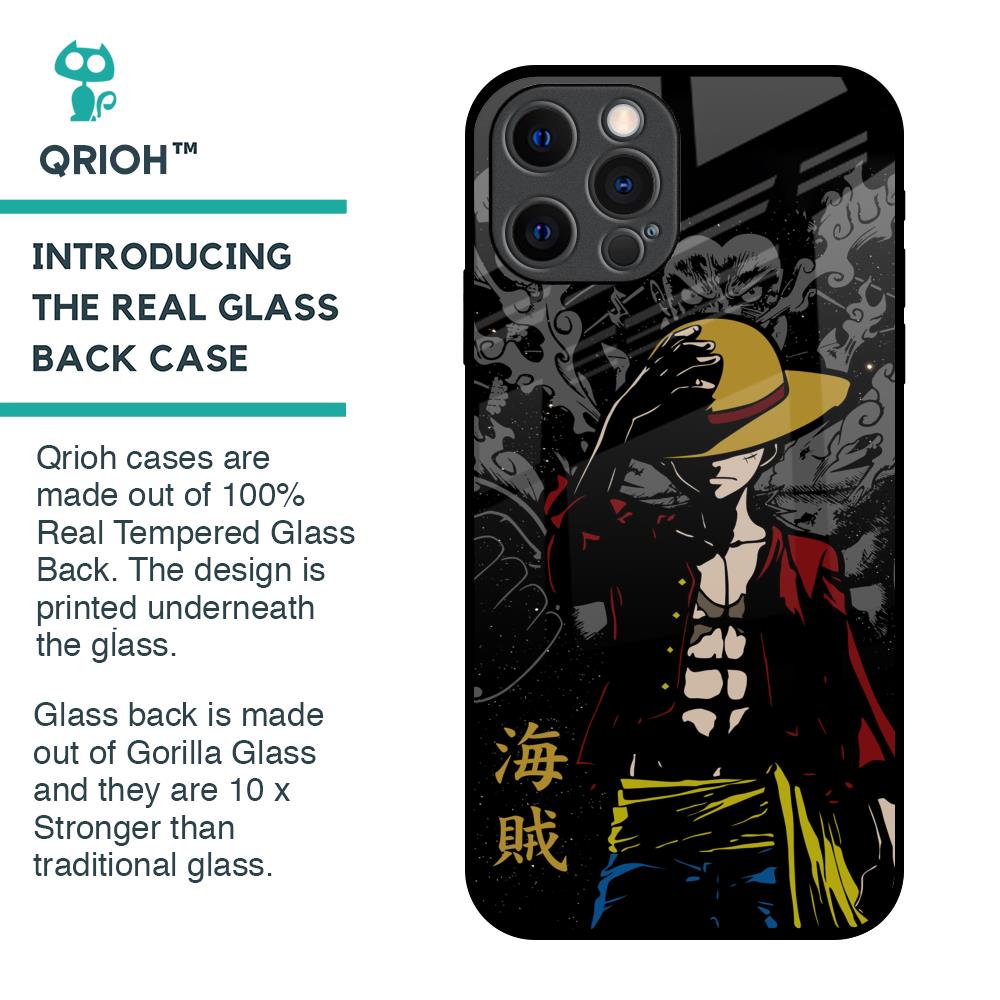 Dark Luffy Glass Case for iPhone 12 Pro