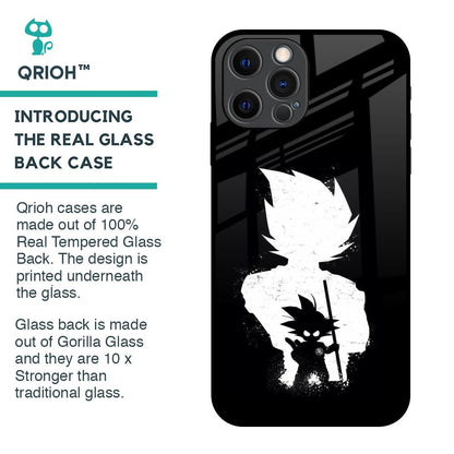 Monochrome Goku Glass Case for iPhone 12 Pro
