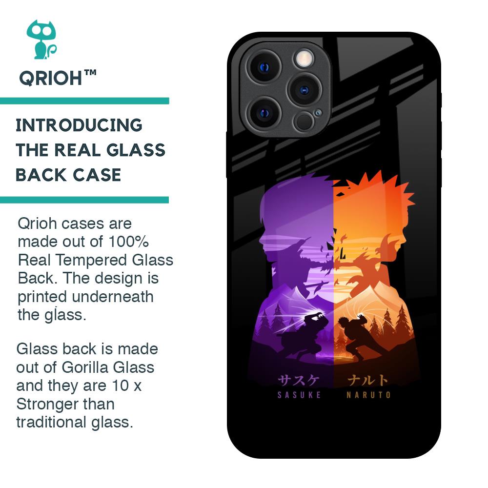 Minimalist Anime Glass Case for iPhone 12 Pro
