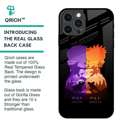 Minimalist Anime Glass Case for iPhone 12 Pro