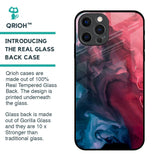 Blue & Red Smoke Glass Case for iPhone 12 Pro