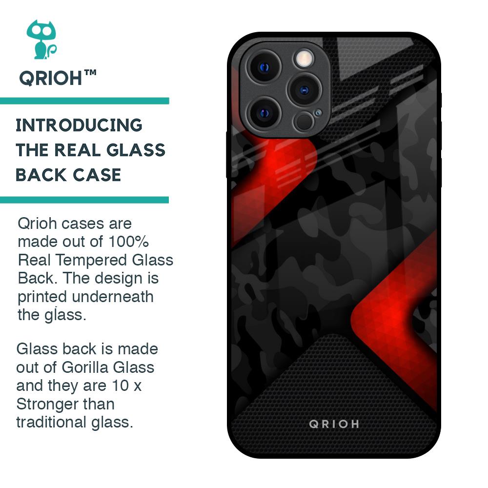 Modern Camo Abstract Glass Case for iPhone 12 Pro