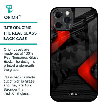 Modern Camo Abstract Glass Case for iPhone 12 Pro