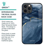 Deep Ocean Marble Glass Case for iPhone 12 Pro