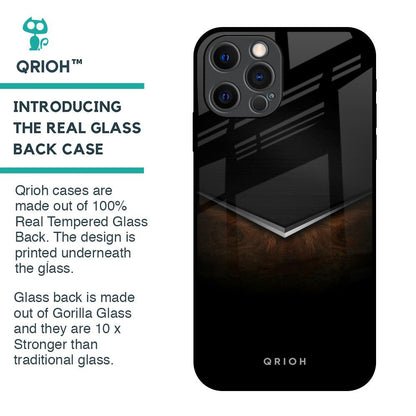 Dark Walnut Glass Case for iPhone 12 Pro