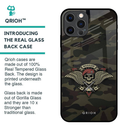 Army Warrior Glass Case for iPhone 12 Pro