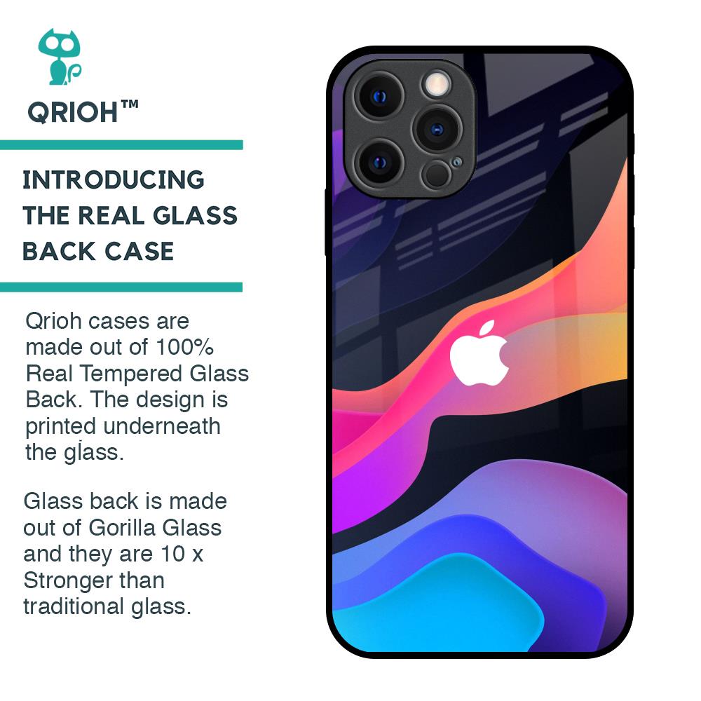 Colorful Fluid Glass Case for iPhone 12 Pro