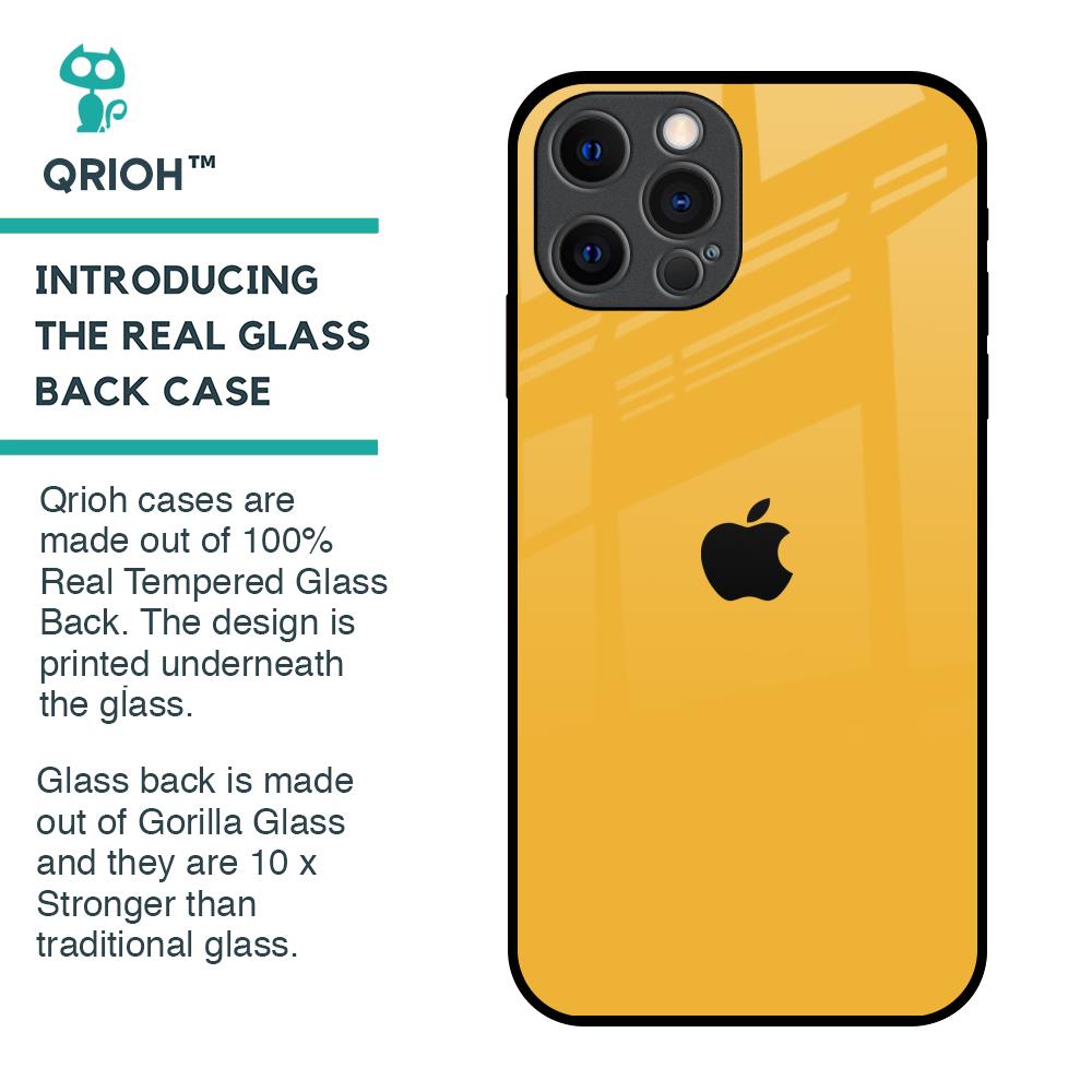 Fluorescent Yellow Glass case for iPhone 12 Pro