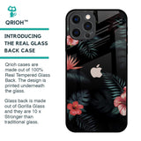 Tropical Art Flower Glass Case for iPhone 12 Pro